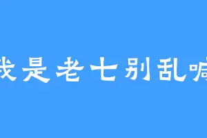 我是老七别乱喊