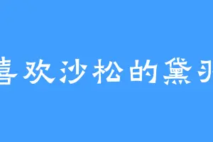 喜欢沙松的黛羽