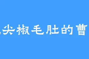 爱吃尖椒毛肚的曹堂主