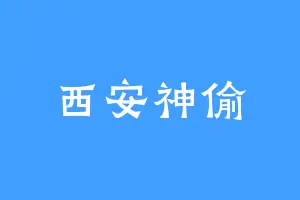 西安神偷