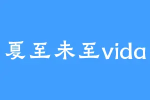 夏至未至vida