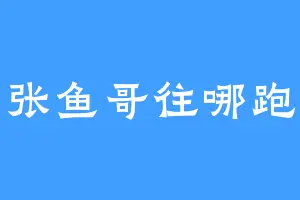 张鱼哥往哪跑