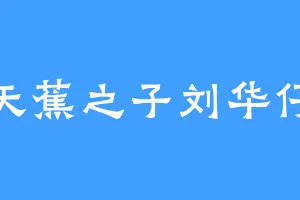 天蕉之子刘华仔