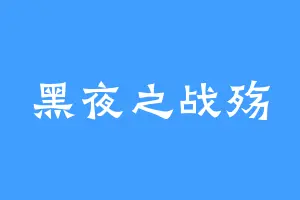 黑夜之战殇