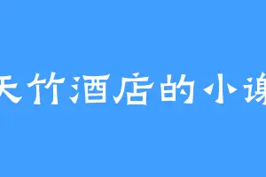 天竹酒店的小谢