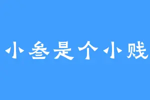 周小叁是个小贱仙