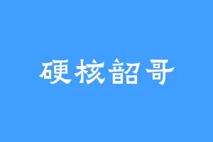 硬核韶哥