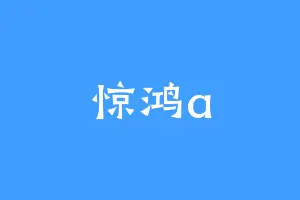 惊鸿a