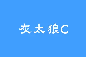 灰太狼C