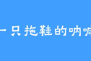 一只拖鞋的呐喊