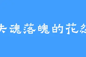 失魂落魄的花怨