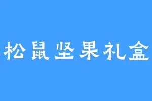 松鼠坚果礼盒