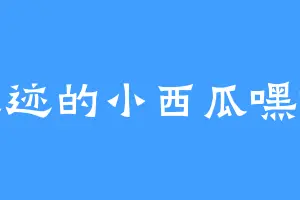 墨迹的小西瓜嘿嘿