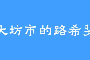 大坊市的路希斐