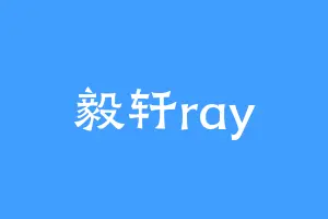 毅轩ray