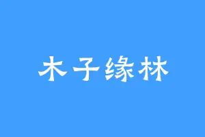 木子缘林