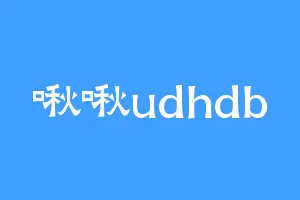 啾啾udhdb