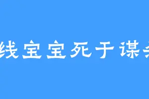 天线宝宝死于谋杀3