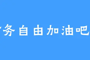 为财务自由加油吧少年